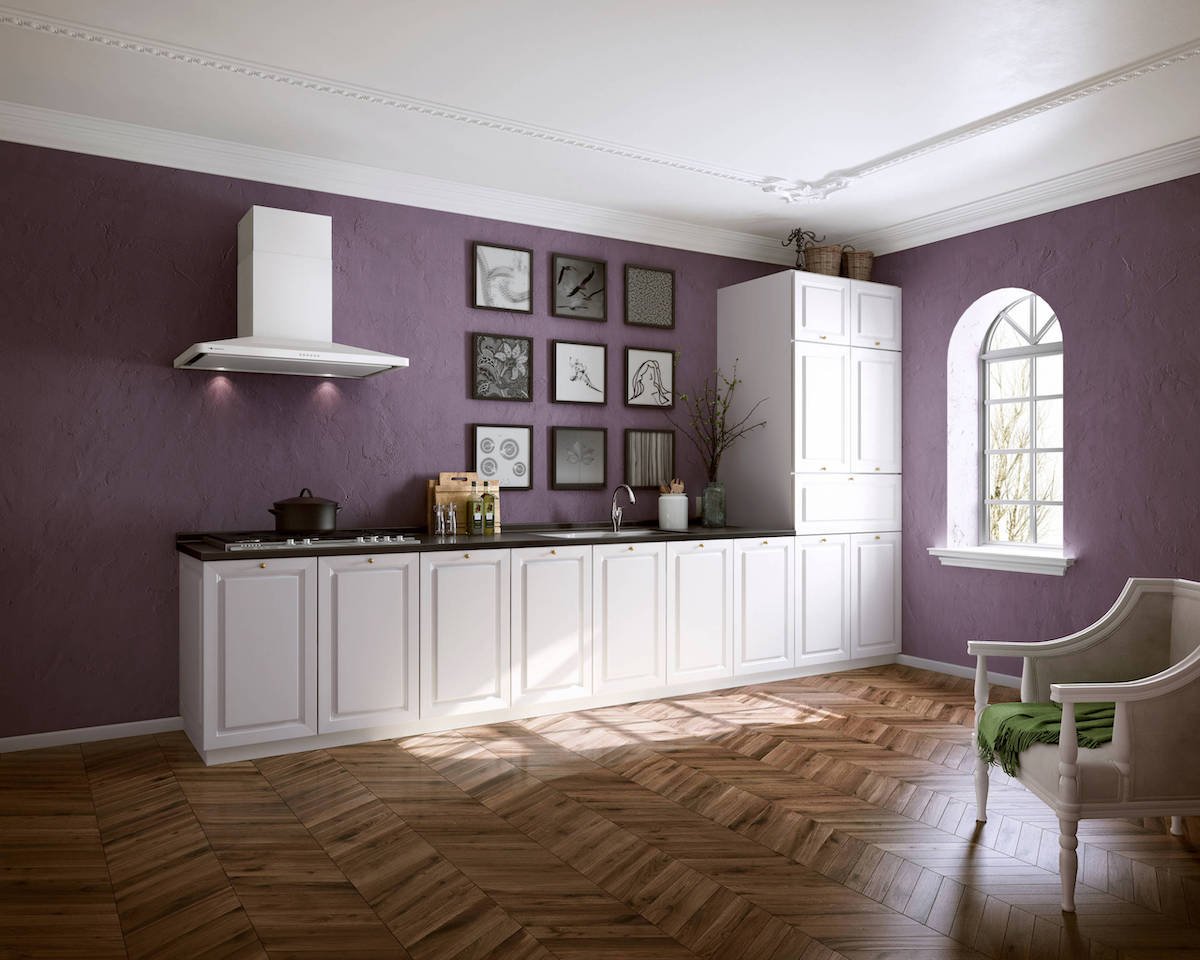 Cucina pareti color viola: idee di arredamento, abbinamenti e ispirazioni