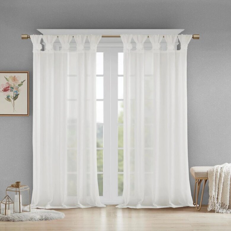 Idee tende per il soggiorno Shabby Chic