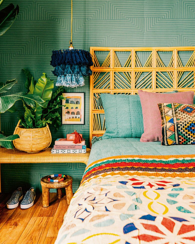 Arredare la camera da letto in stile jungalow