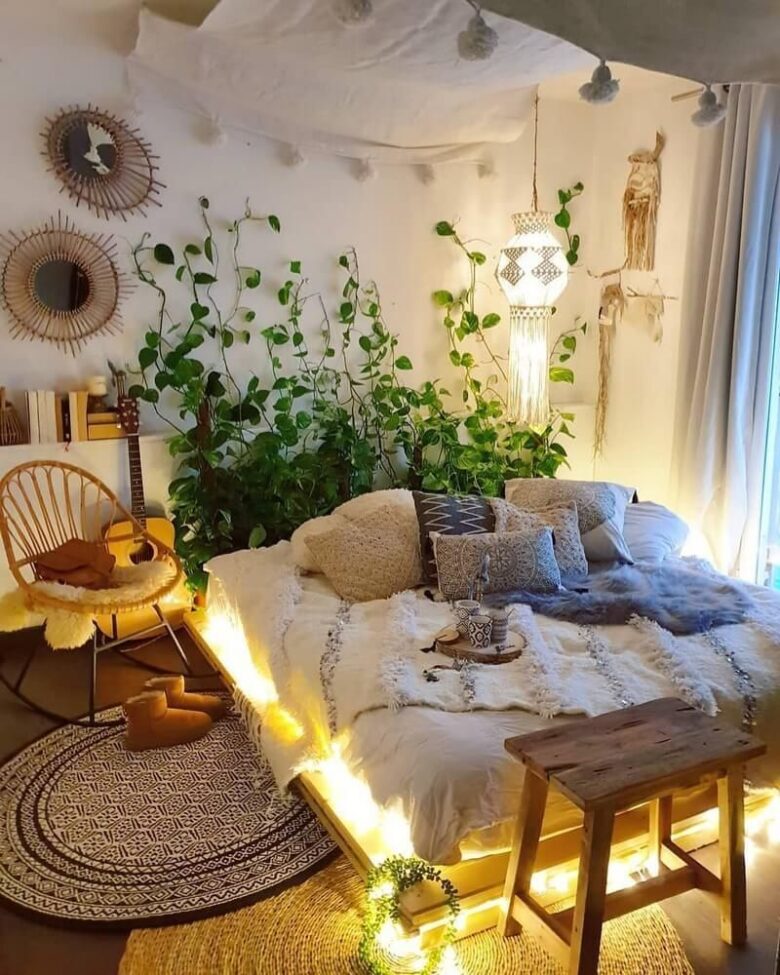 Arredare la camera da letto in stile jungalow