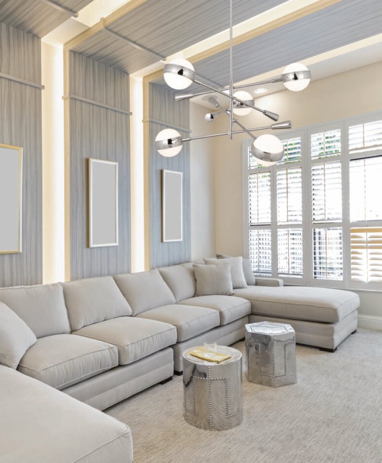 Lampadario Moderno A Soffitto In Cristallo Con Led Dimmerabili E Telecomando - Diametro 80 Cm, 116W, 8500 Lumen