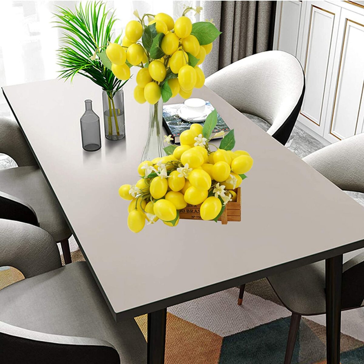 Luckforest Set Di 6 Frutta Artificiale In Schiuma – Mele, Pere, Arancia E Melograno Finti Per Decorazione Casa, Cucina E Centrotavola