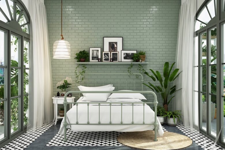 pareti-color-verde-pastello-camera-da-letto-16