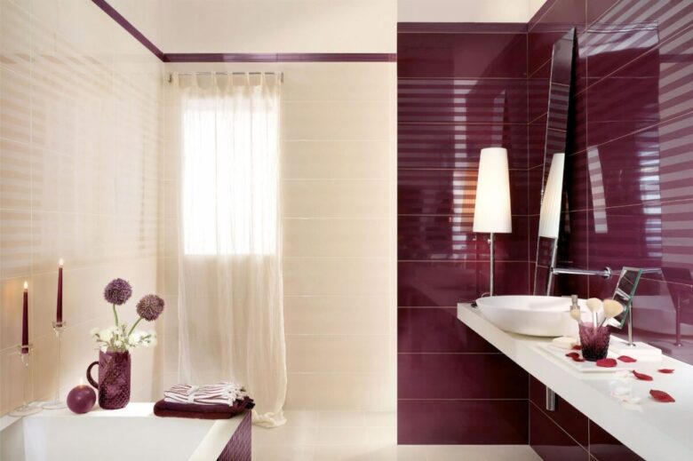 Pareti color vinaccia bagno: come arredare l’ambiente