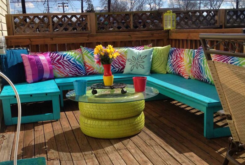Balcone in stile pop