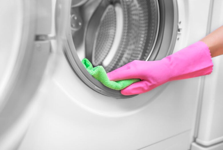Female hand wash washing machine.