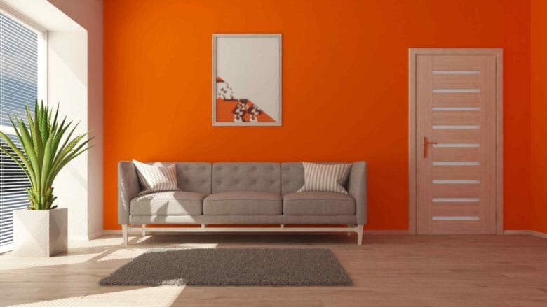 Soggiorno pareti color zucca Soggiorno pareti color zucca