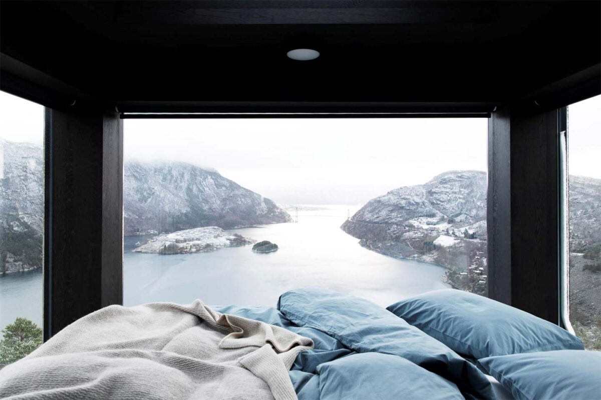 Vista dalla camera da letto del Bolder Sky Lodge Vista dalla camera da letto del Bolder Sky Lodge