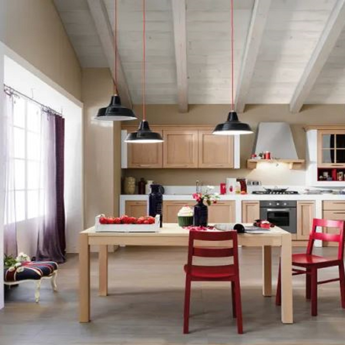 Cucina finta muratura tra vintage e moderno Cucina finta muratura tra vintage e moderno