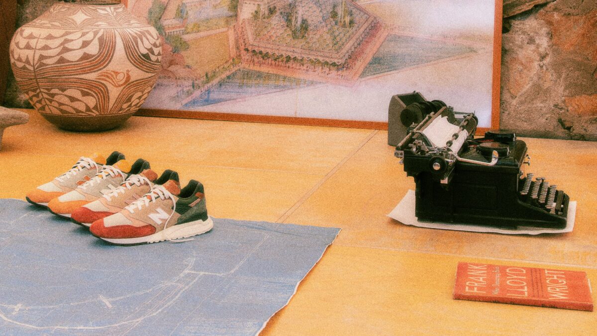 Particolare delle nuove New Balance dedicate a Wright. Particolare delle nuove New Balance dedicate a Wright.