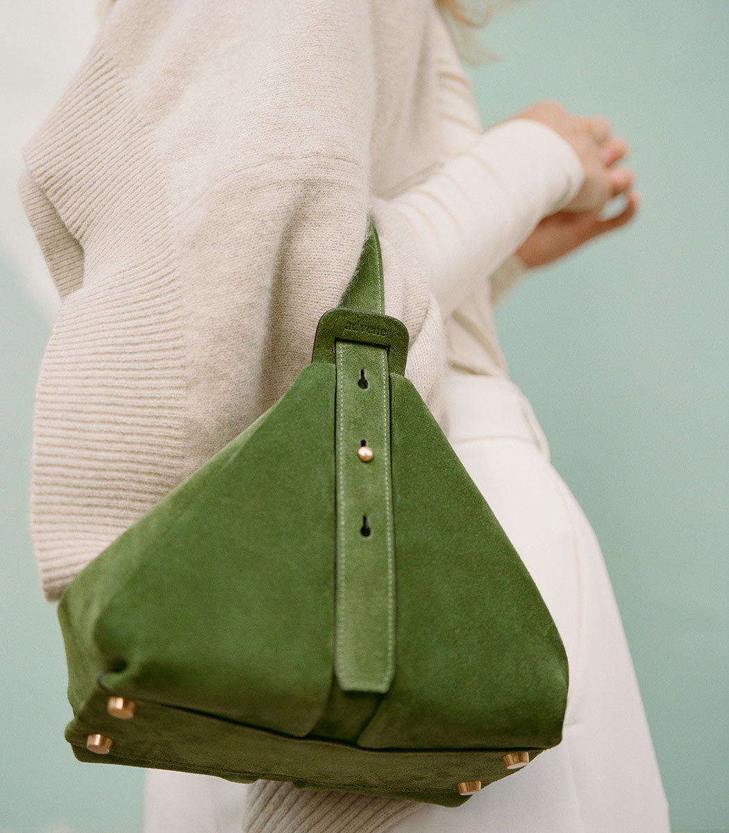 La versione in verde della Age Bag. La versione in verde della Age Bag.