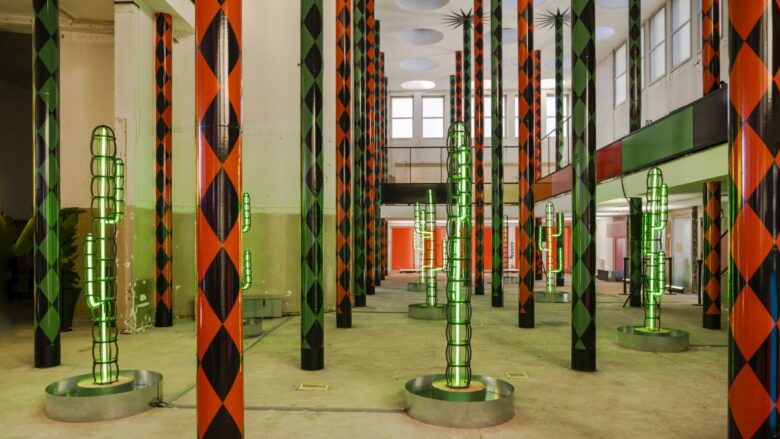Particolare interno dell'installazione.