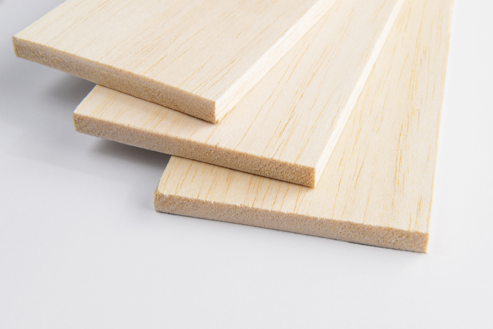 Particolare del legno di balsa. Particolare del legno di balsa.