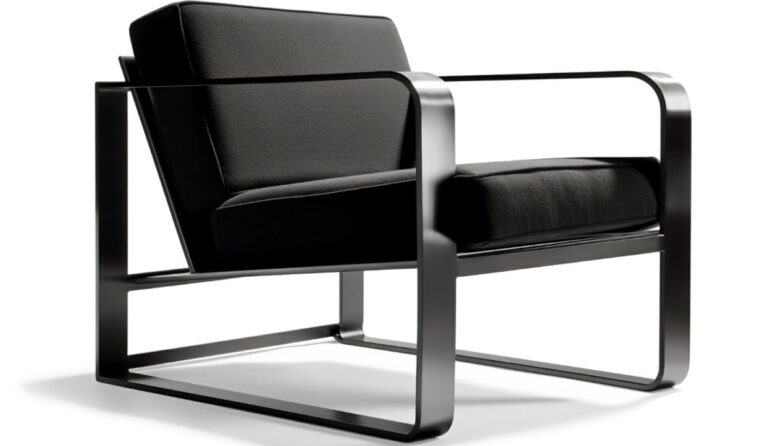 comfortable-armchair-modern-design-white-background-generated-by-ai