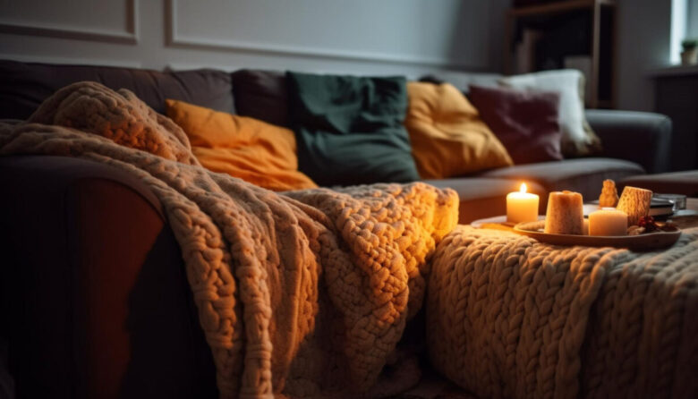 cozy-bedroom-with-soft-pillows-candlelight-generated-by-ai