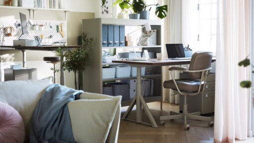 Spazio di lavoro nel soggiorno: con Ikea diventa perfettamente integrato
