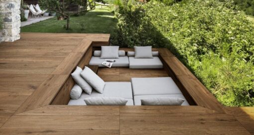 Pavimenti per esterni Marazzi: tante soluzioni in gres effetto legno