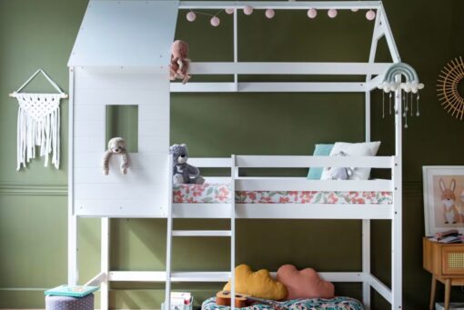 Cameretta piccola: con i letti a soppalco Maisons du Monde c’è spazio per tutto