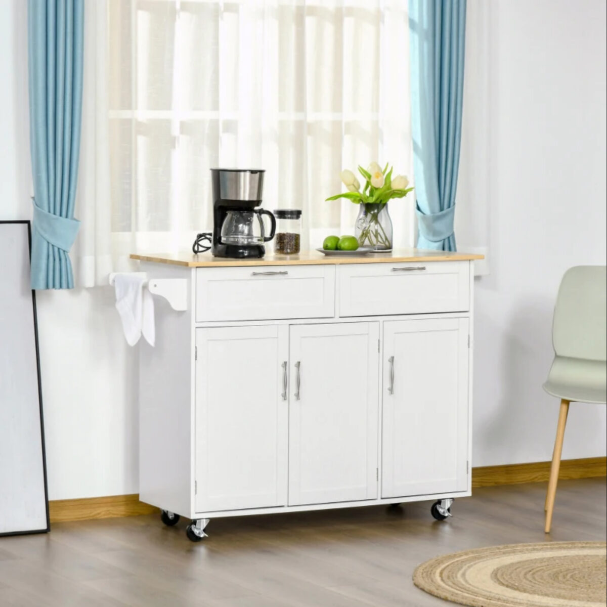 Carrello da cucina Homcom: divertirsi a recuperare spazio