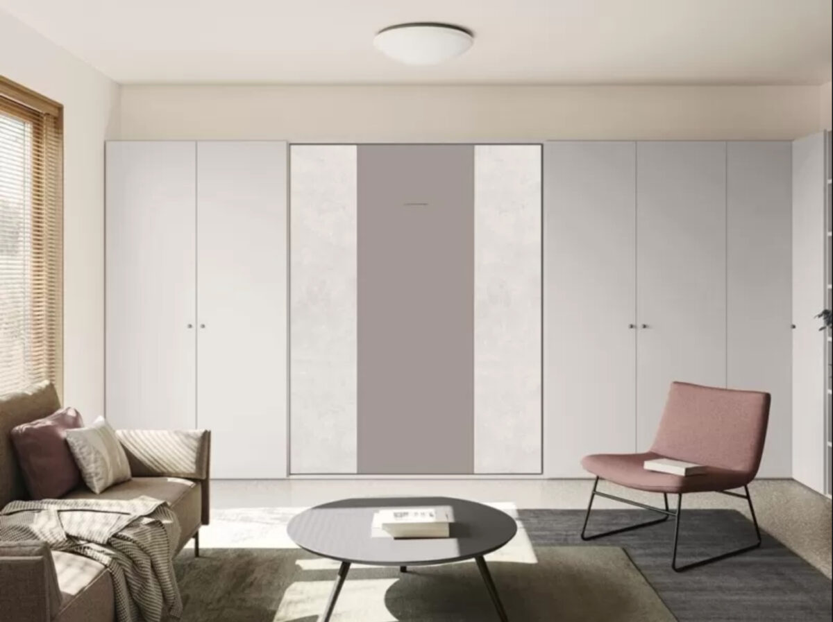 Letto a scomparsa Arredissima: casa piccola ma con stile