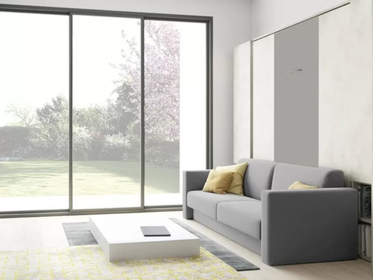 Letto a scomparsa Arredissima: casa piccola ma con stile