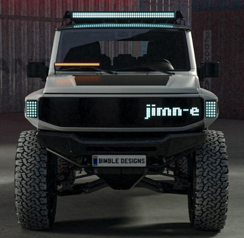 Possibile design di un futuro Suzuki Jimny elettrico