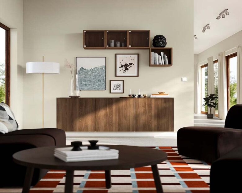 Besta mobile da parete effetto noce (1)