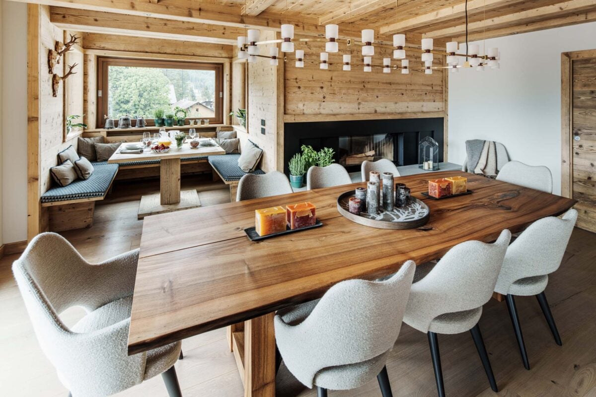 Una villa a Cortina d’Ampezzo reinterpreta con eleganza l’estetica montana Una villa a Cortina d’Ampezzo reinterpreta con eleganza l’estetica montana