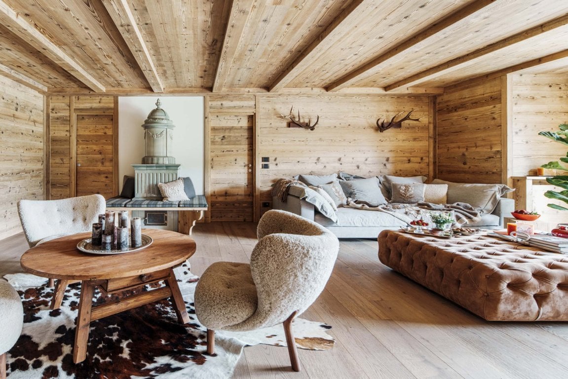Una villa a Cortina d’Ampezzo reinterpreta con eleganza l’estetica montana Una villa a Cortina d’Ampezzo reinterpreta con eleganza l’estetica montana
