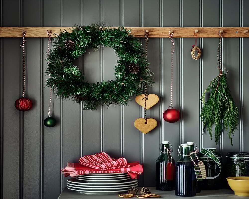 Decorazione da parete in pino