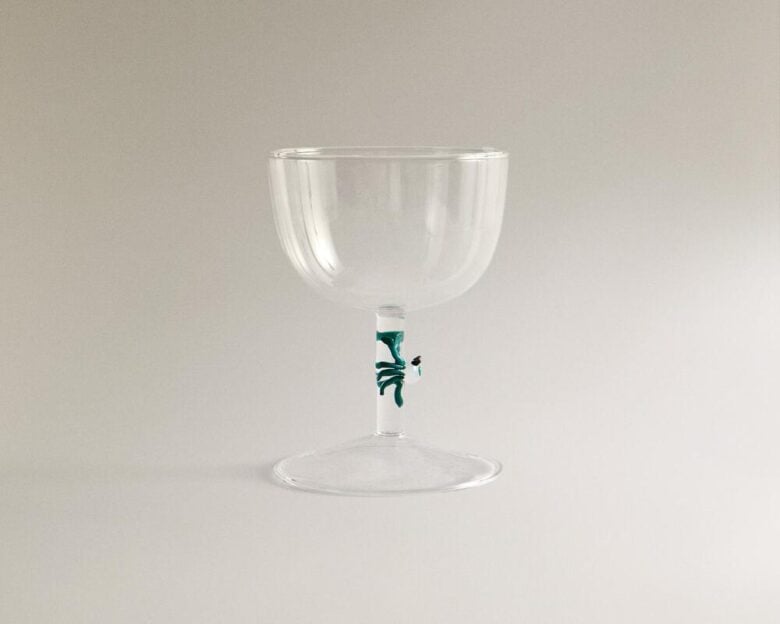 Calice borosilicato tema marino