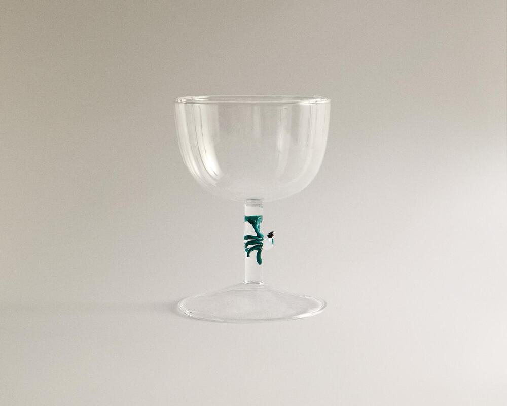 Calice borosilicato tema marino