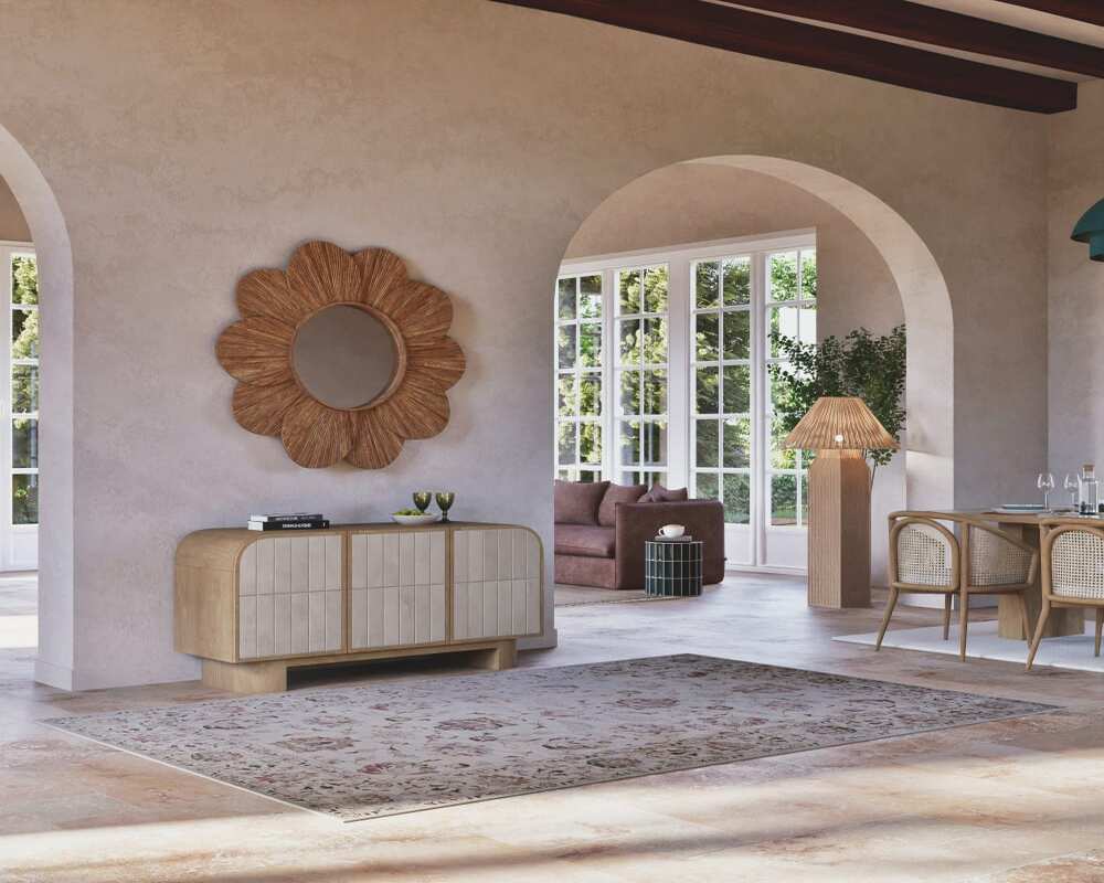 Candea specchio a forma di fiore