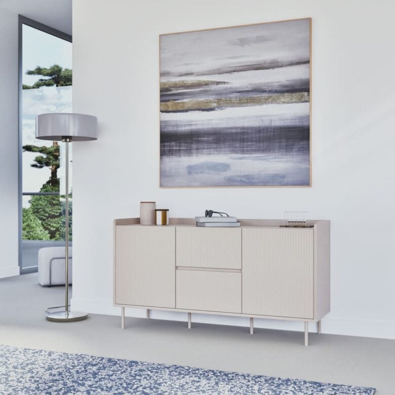 Knud lampada da terra in metallo