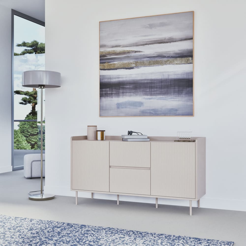 Knud lampada da terra in metallo