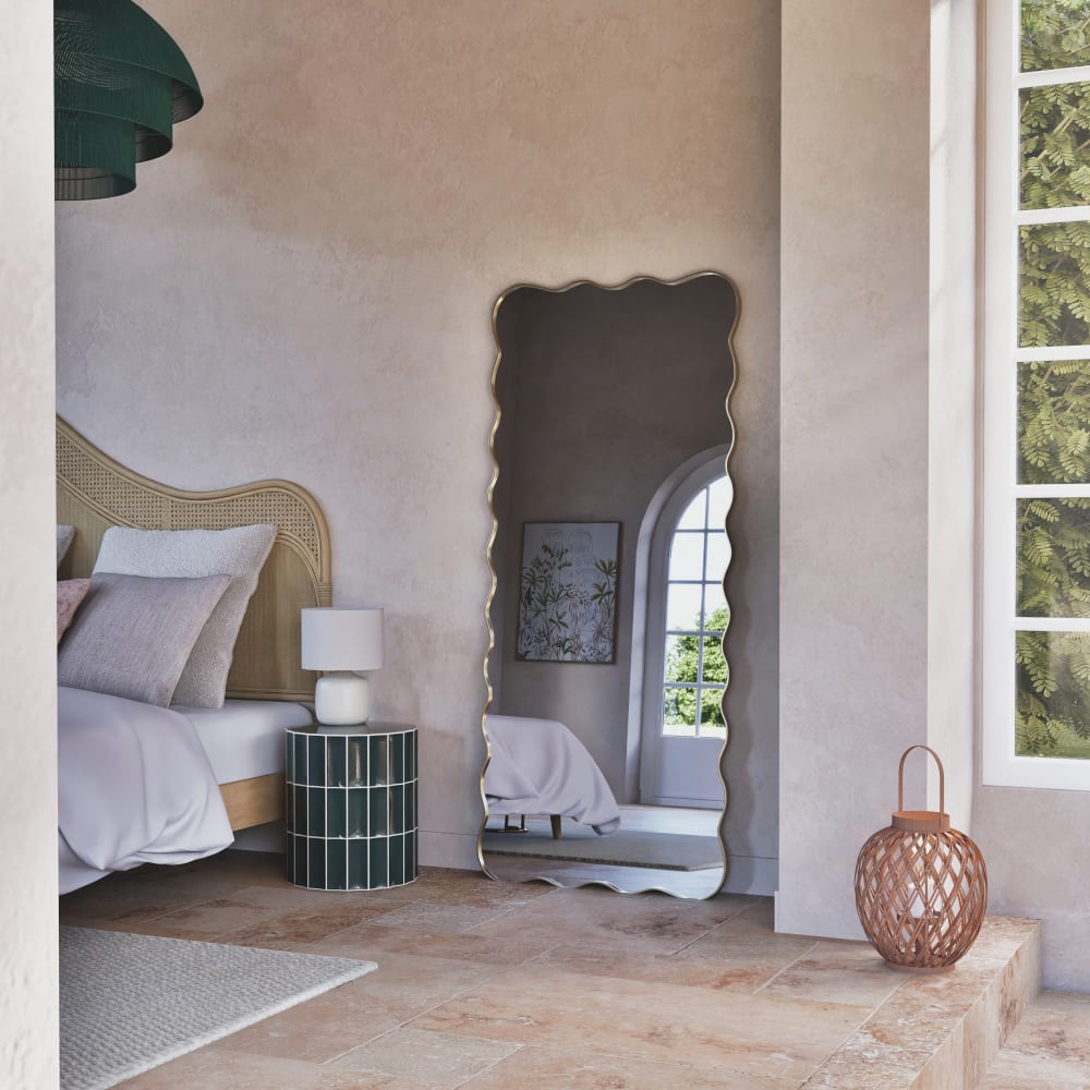 Ullo specchio ondulato in acciaio