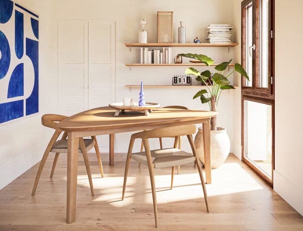 Ovali o triangolari? Il design dei tavoli Maisons du Monde a confronto