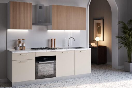 Piccola fuori, completa dentro: la cucina Domy Deghi dimostra che lo spazio non è un limite