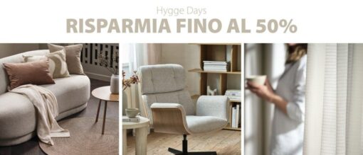 È finita l’attesa: tornano gli Hygge Days con divani e poltrone Jysk in sconto