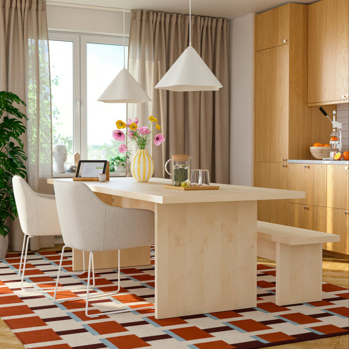 Sala da pranzo contemporanea: Ikea rivoluziona l’idea di tavolo