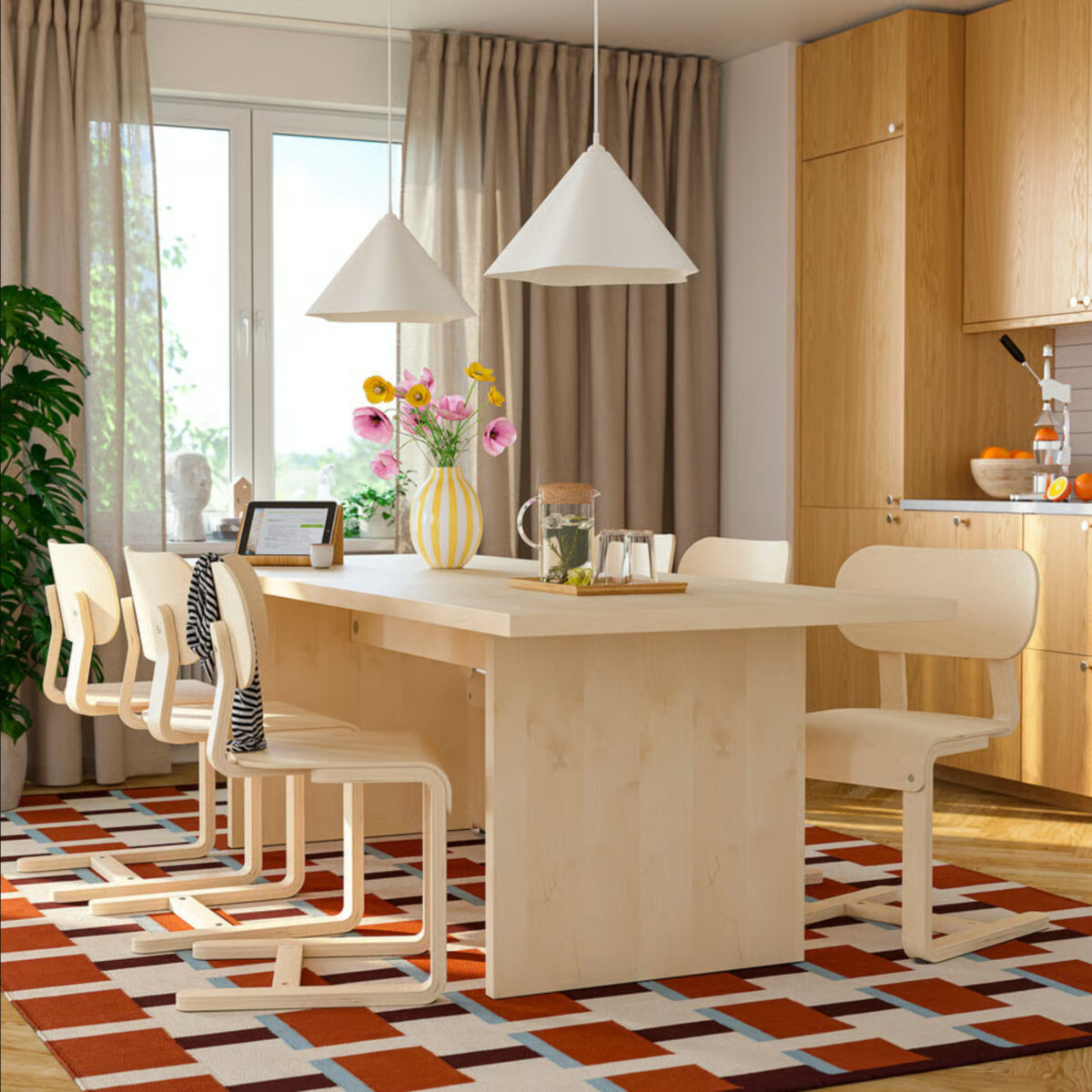 Sala da pranzo contemporanea: Ikea rivoluziona l’idea di tavolo