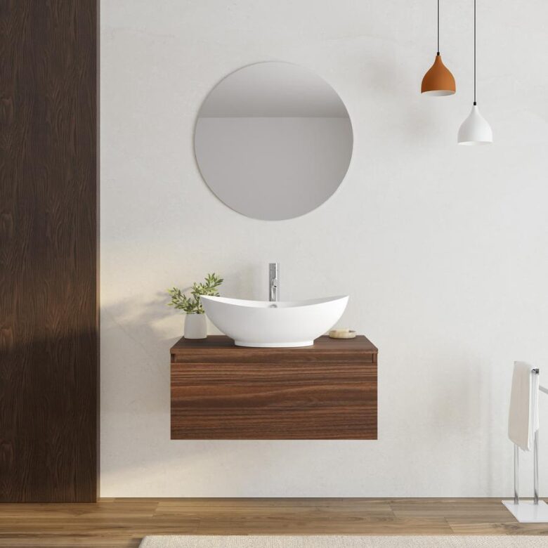 Mobile portalavabo da 80 cm sospeso