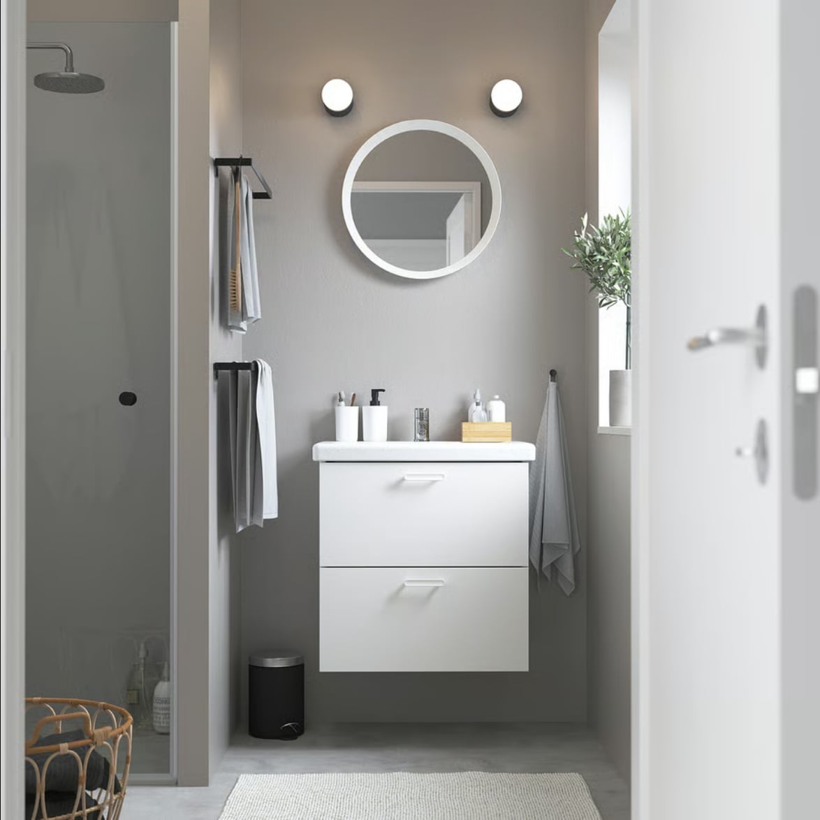 Bagno minimal scandinavo Ikea: 3 soluzioni per tutti