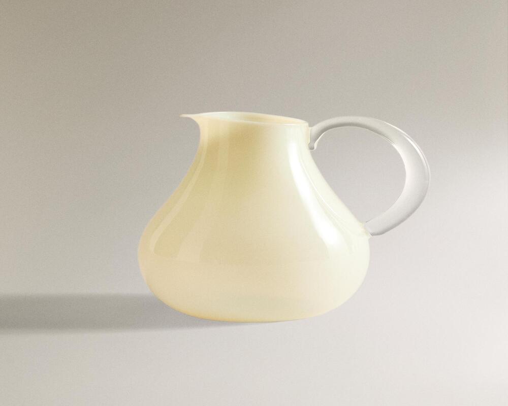 Brocca colorata in borosilicato