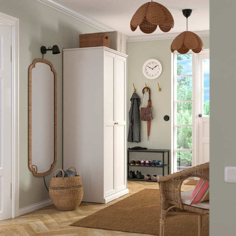 KANDLENÖT specchio rattan