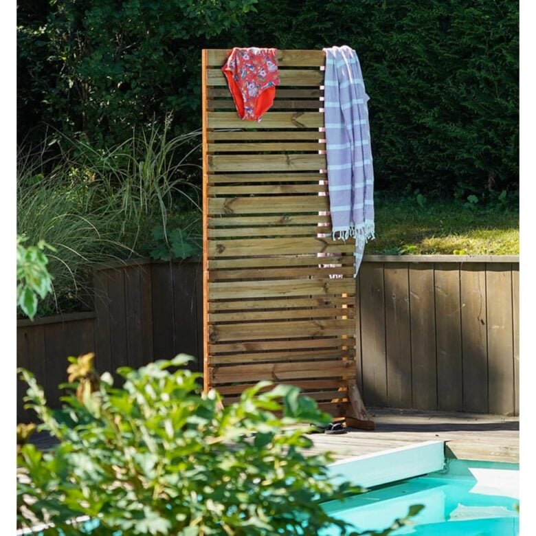 Schermo privacy pino marrone