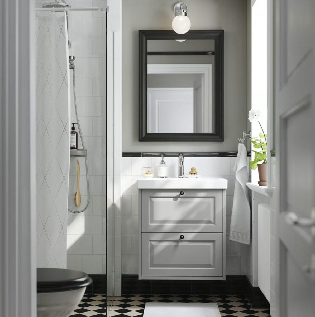 Il bagno di 4 mq pu&ograve; diventare bellissimo: le soluzioni IKEA che hanno convinto anche i designer