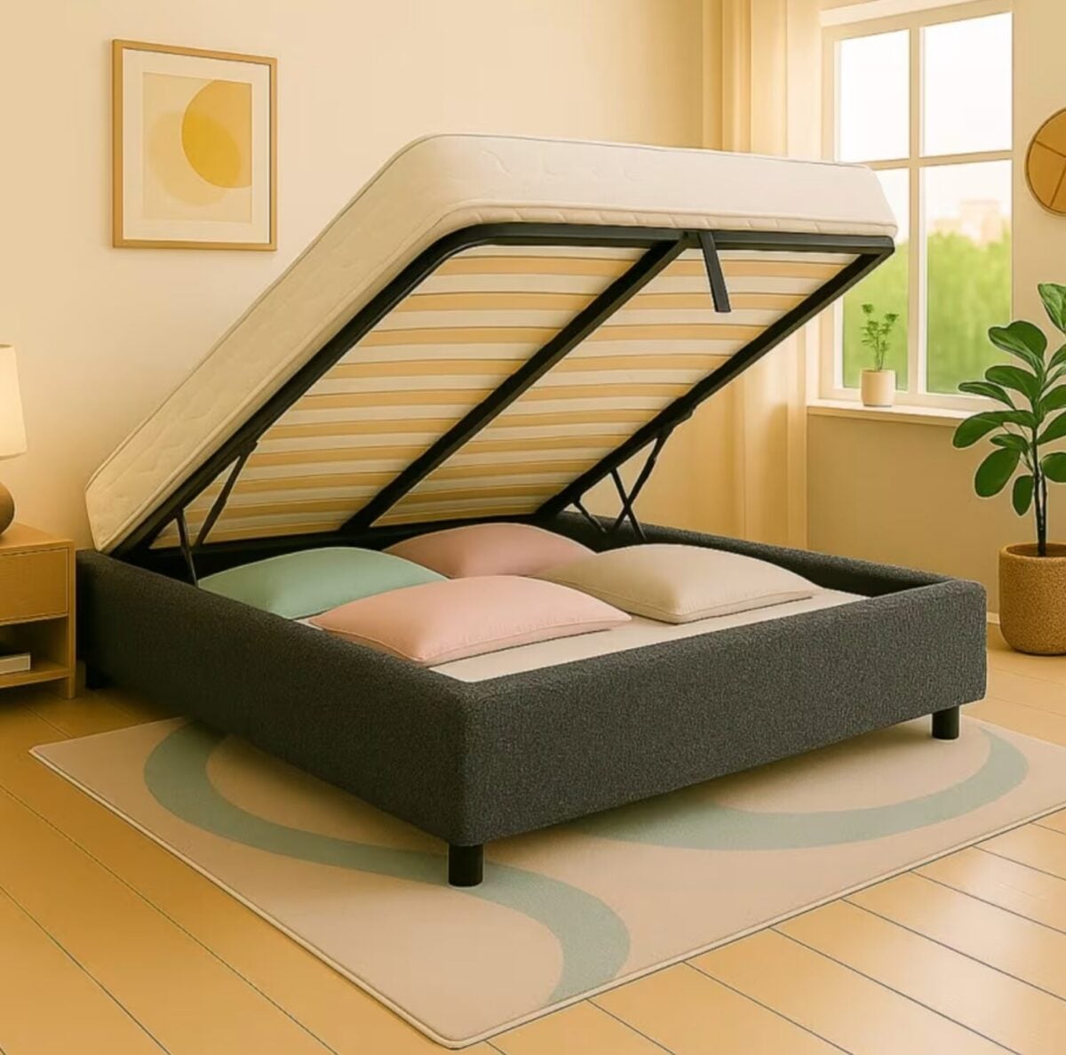 Con gli arredi Maisons du Monde anche una camera da letto di 6 mq sembra più grande Con gli arredi Maisons du Monde anche una camera da letto di 6 mq sembra più grande