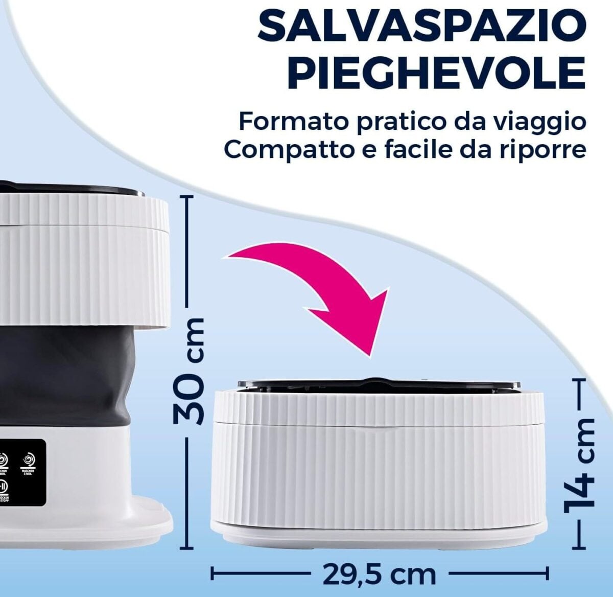 In vacanza ti salva il bucato: ecco la lavatrice portatile da avere sempre con te