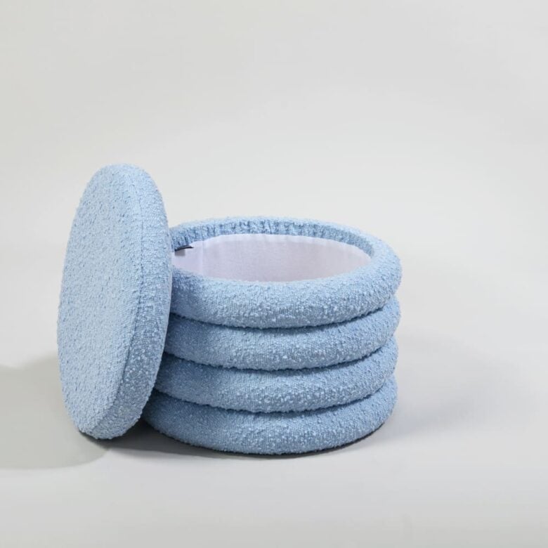 Leia pouf contenitore in tessuto